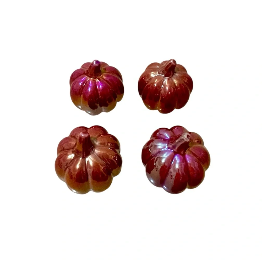 Target Ceramic Iridescent Mini Pumpkins Decor - Set of 4